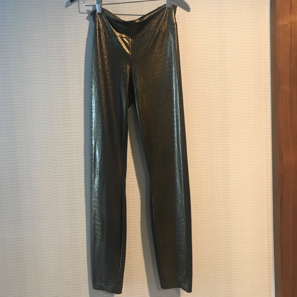Gold Animal Print Leggings